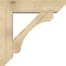 Ekena Millwork Legacy Slat Rough Sawn Bracket w/ Offset Brace, Douglas Fir, 8"W x 32"D x 32"H BKT0806X32X32LEC06RDF - alternate 2